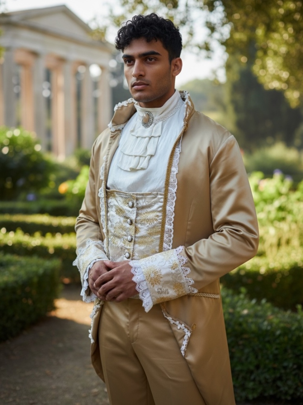 ✨ Men’s Bridgerton-Inspired Waistcoat & Cravat Set ✨Perfect for Wedding
